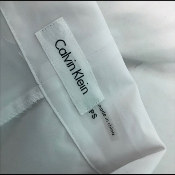 Calvin Klein sleeveless tie at neck shirt sz PS - Picture 2 of 3